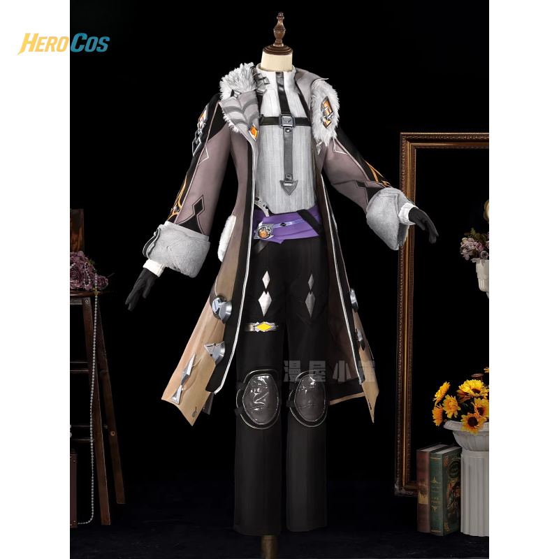 Men Accessories For Party - 原神インパクト イルガ コスプレ衣装 フルセット 制服 小道具