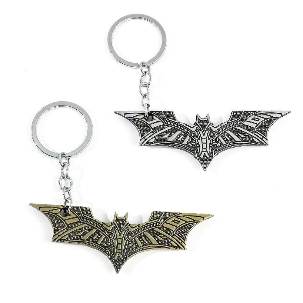 Men Accessories Ring - バットペンダントキーホルダーおもちゃスーパーヒーロー映画ジュエリー車のキーリングバッグアクセサリー男性女性ファンギフトお土産