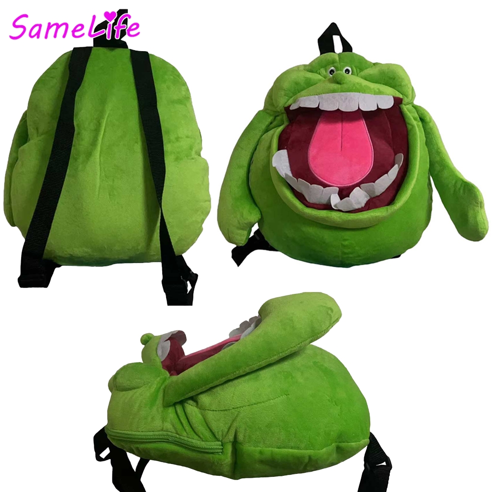 Men'S Accessories Backpack - グリーンゴーストスライマーバックパックコスプレファンタジーバッグ映画バスターコスチューム変装アクセサリーハロウィンボーイズ男性ロールプレイ小道具ギフト
