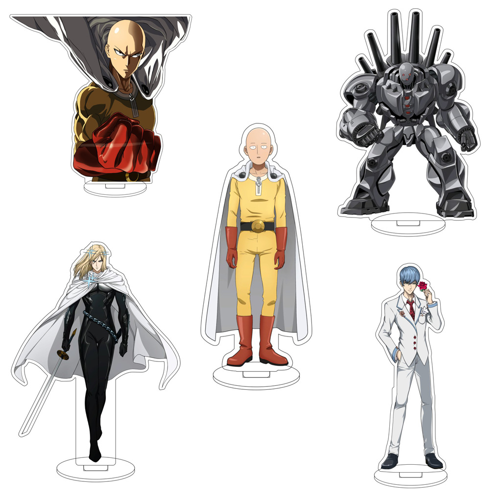 Men Accessories To Gift - 16 センチメートルアニメワンパンマンサイタマ神ジェノスブラストメタルナイトイサムコスアクリルフィギュアスタンド絶妙な装飾品ギフト