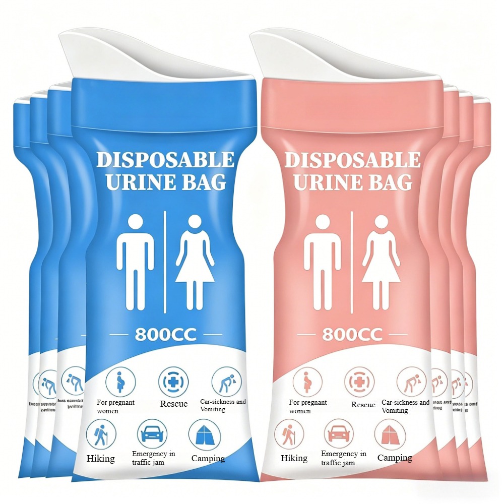 Men Accessories For Travel - 12個入り 新車用緊急尿バッグ、男女兼用使い捨て携帯尿バッグ、長距離旅行用覗き穴付きバッグ