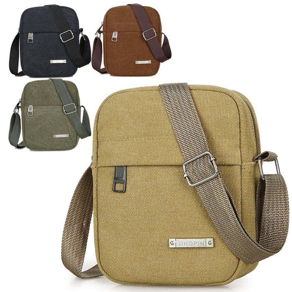 Men'S Accessories Backpack - ワンショルダークロスボディバッグ,便利な電話バッグ,キャンバスバックパック,男性用,シンプル