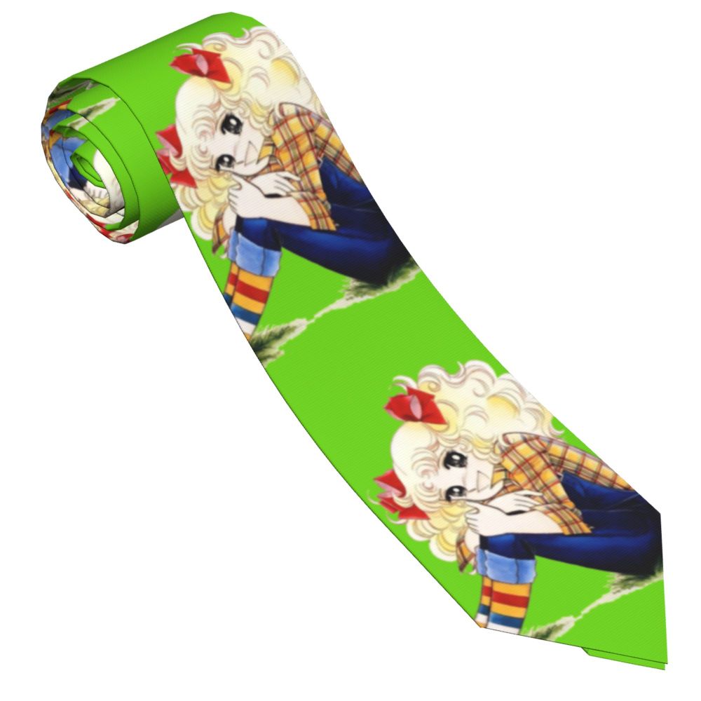 Men'S Accessories In The 80S - キャンディーカラーのクラシックなユニセックスネックネクタイ,80年代のアニメ,半袖,ラウンドカラー