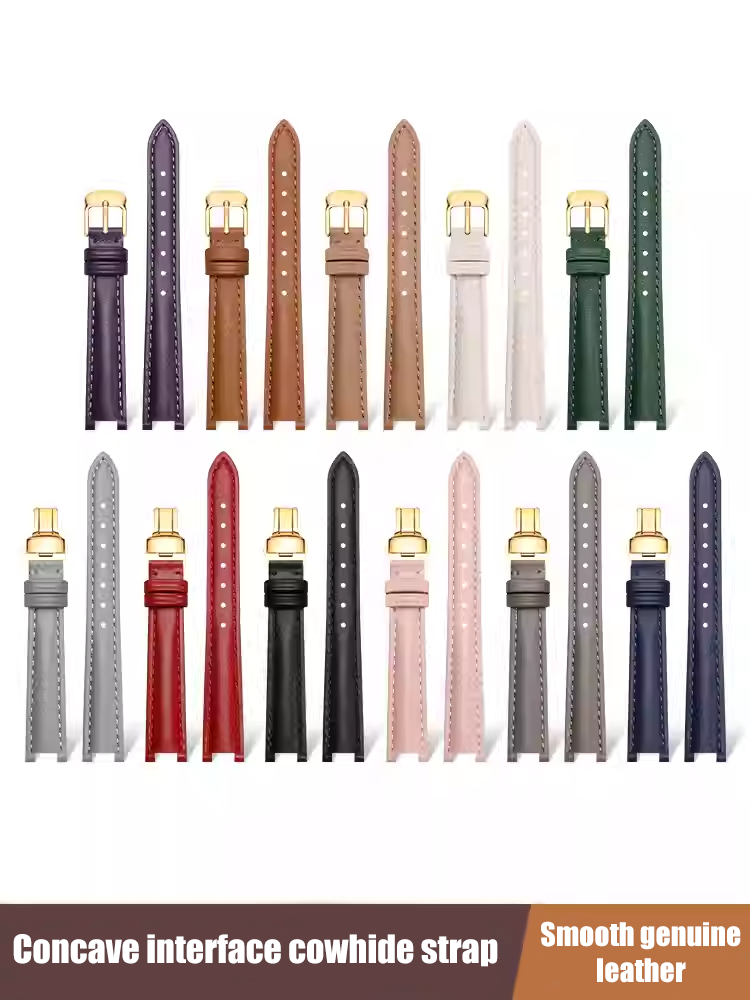 Men'S Accessories Gucci - 高品質の滑らかな革の凹面インターフェース時計ストラップティソロッシーニフィヤータグッチ男性女性時計バンド時計アクセサリー