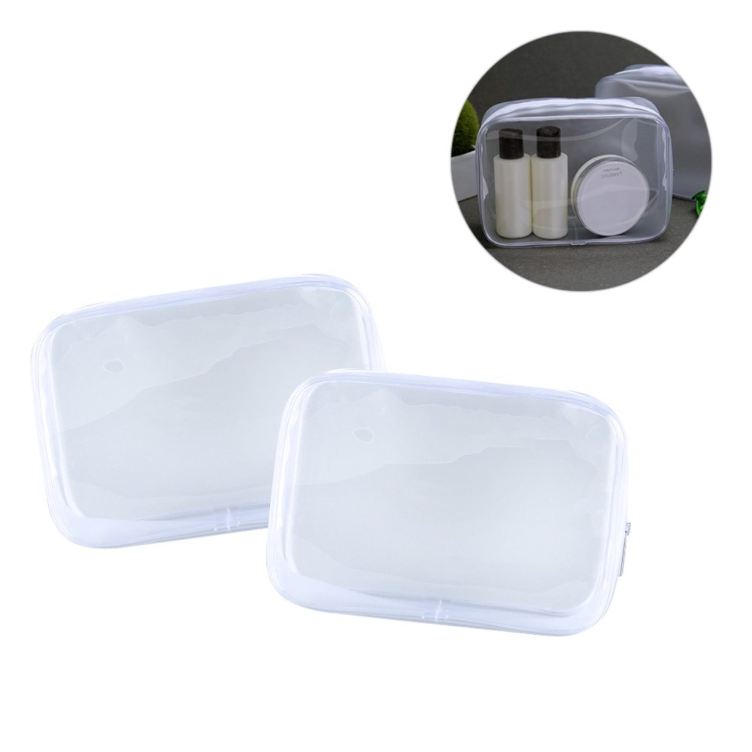 Travel Organizer Men - トラベル トイレタリー バッグ 透明ジッパー オーガナイザー メンズ
