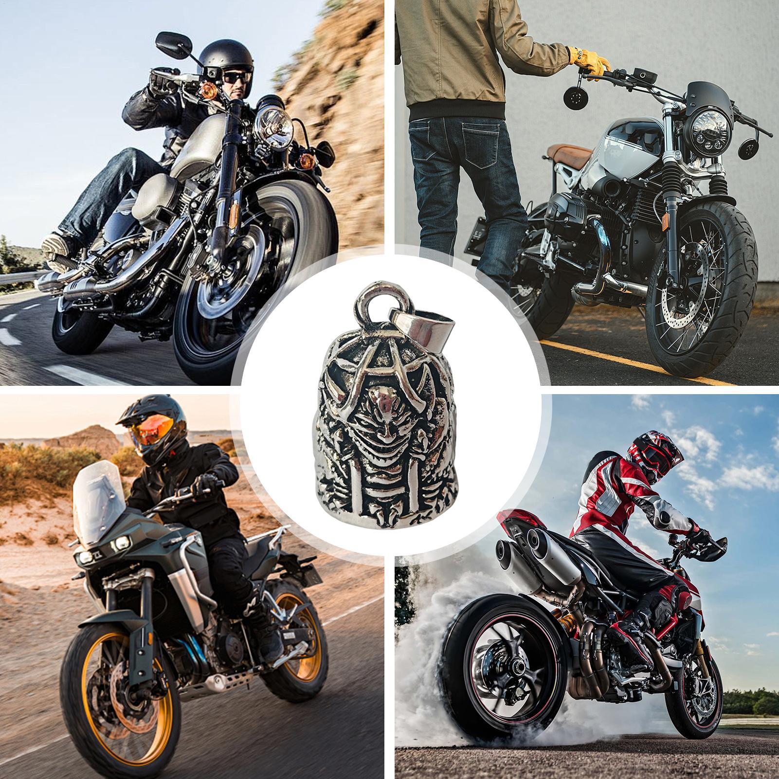 Men Accessories Style - オートバイスタイルレトロケージ悪魔乗馬ラッキーベルオートバイラッキーベル乗馬アクセサリーライダーバイカー男性