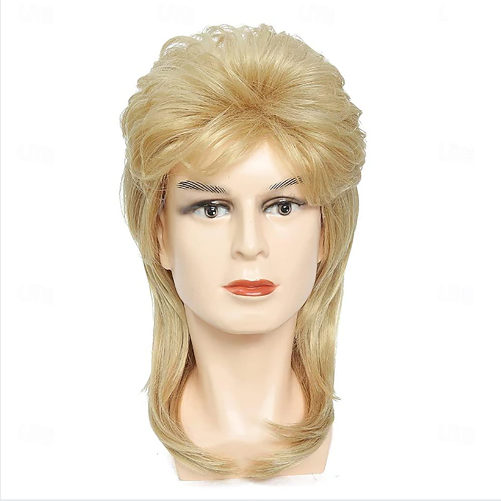HAIRJOY 人工毛マルレットウィッグ男性用 80 年代衣 - Men'S Accessories In The 80S のレビューと価格
