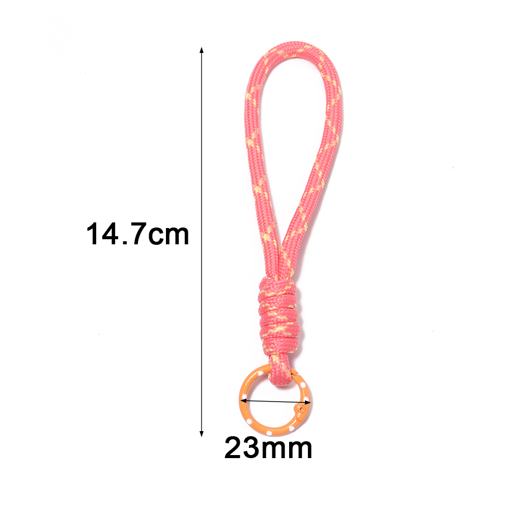 5 ピース/ロットカラフルな編組キーホルダー携帯電話ストラッ - Men Accessories Ring のレビューと価格