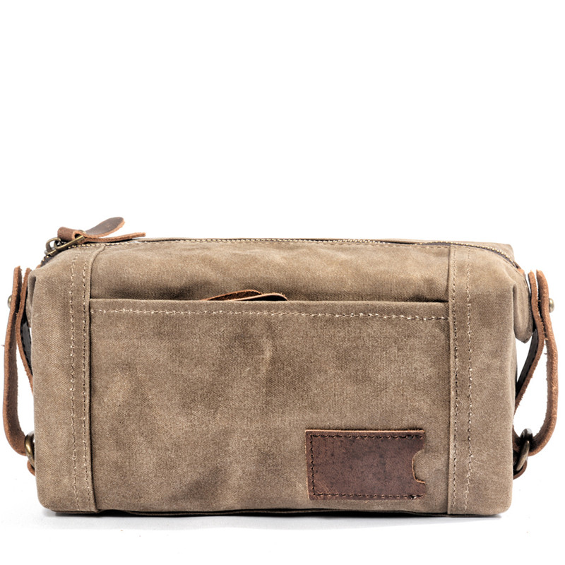 メンズワックスキャンバストラベルクラッチ,収納財布,シェービ - Travel Organizer Men のレビューと価格