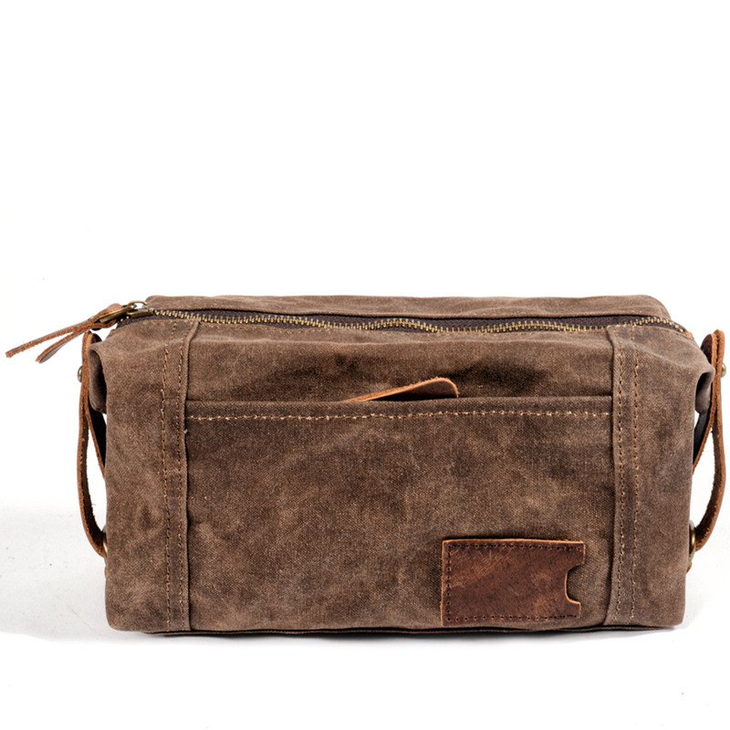 メンズワックスキャンバストラベルクラッチ,収納財布,シェービ - Travel Organizer Men のレビューと価格