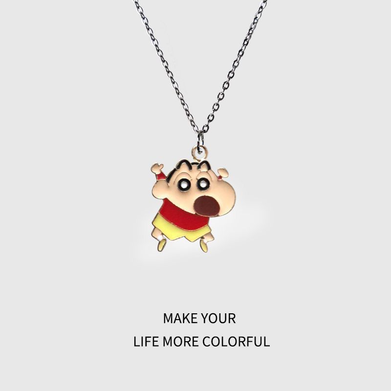 クレヨンしんちゃん漫画ネックレス、かわいい和風、親友、カップ - Men Accessories Style のレビューと価格