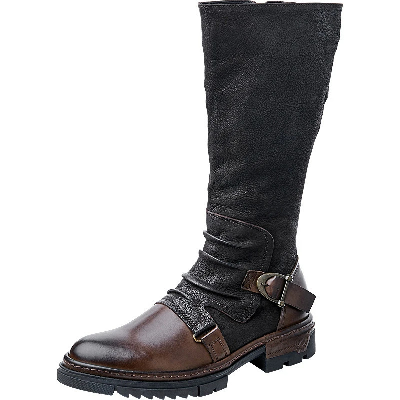 メンズ中世レトロ人工PUレザーシューズ中世アンクルブーツビク - Men Accessories Style のレビューと価格