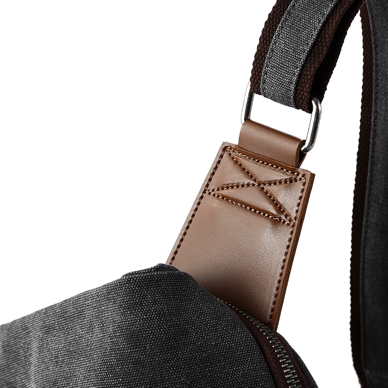 MTE ELAN 大容量レトロキャンバススリングバッグ男性革 - Men'S Accessories Backpack のレビューと価格