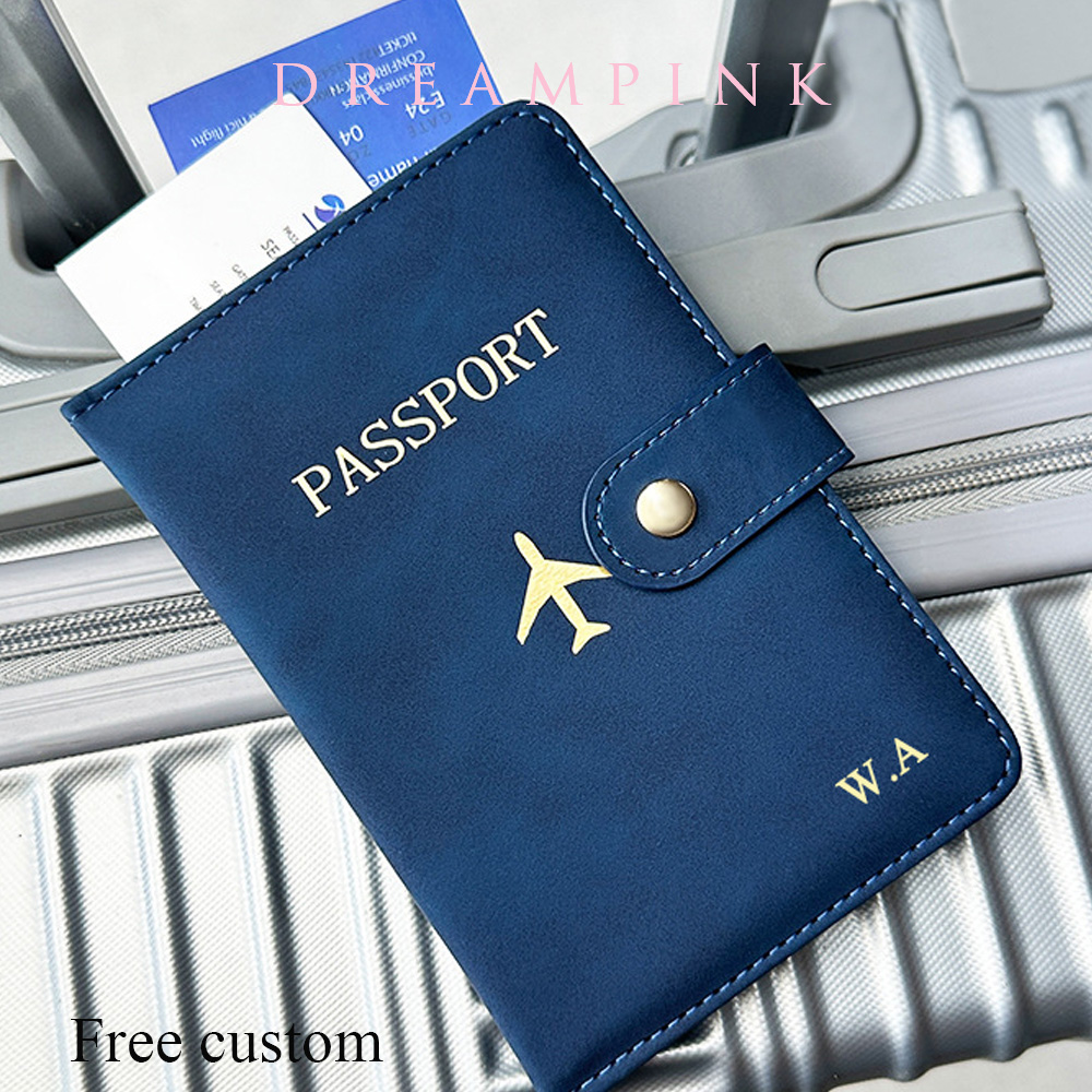 パーソナライズされた名前旅行パスポート財布高級飛行機男性ビジ - Travel Organizer Men のレビューと価格