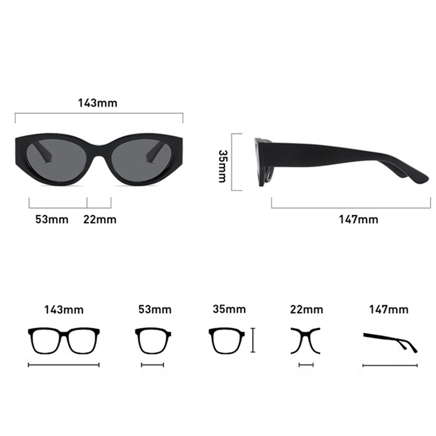 女性男性クラシックキャットアイ偏光サングラス高品質フレーム高 - Men Accessories For Travel のレビューと価格