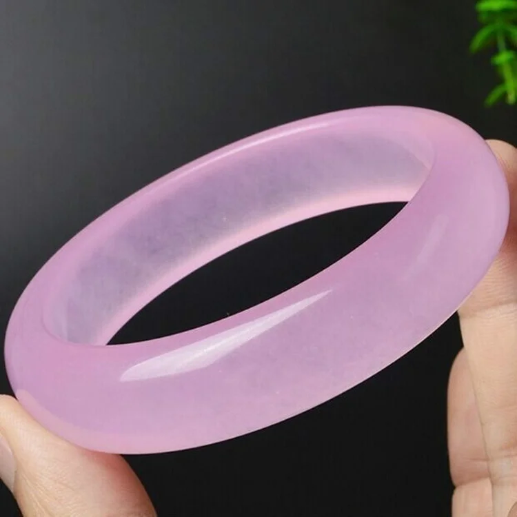 天然ピンクの翡翠ブレスレット,本物のチャーム,ジュエリーアク - Men Accessories Style のレビューと価格