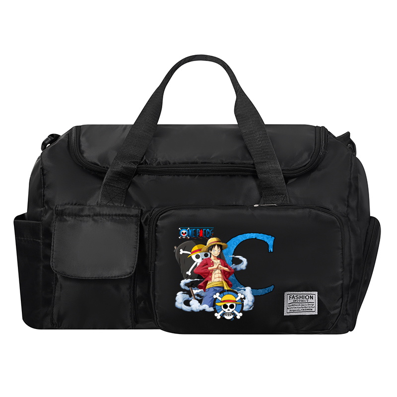 ワンピース男性女性旅行バッグアニメ A-Z 文字プリント防水 - Men Accessories For Travel のレビューと価格