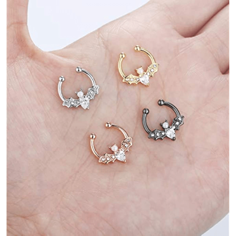 EVISPOL かわいいハロウィンバットフェイクセプタムリン - Men Accessories Ring のレビューと価格