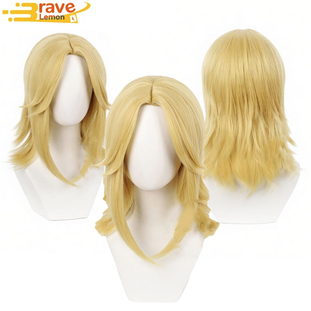 ジョニー・ジョースターコスプレウィッグ耐熱人工毛アニメ衣装ア - Men Accessories For Party のレビューと価格