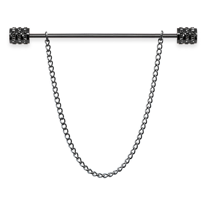 新しいメンズブローチシャツスタンドアップカラーピン固定クラス - Men Accessories To Gift のレビューと価格
