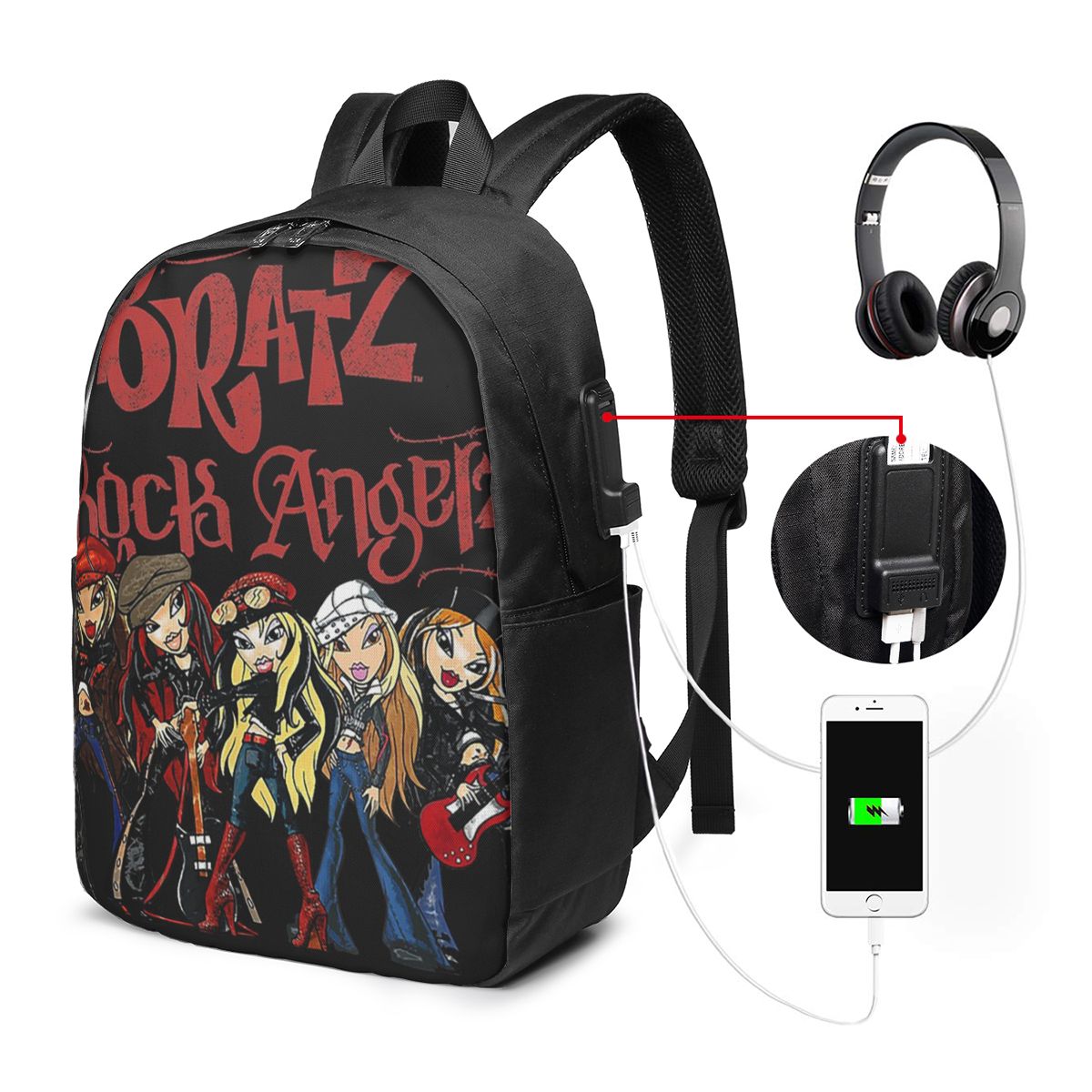 Bratz Rock Angelz グループショットバックパ - Men Accessories For Travel のレビューと価格